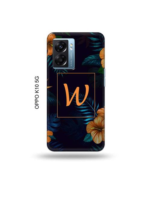 tweakymod designer printed hard case | floral w back cover compatible with oppo k10 5g - 19054200 - Very Small Image - 1