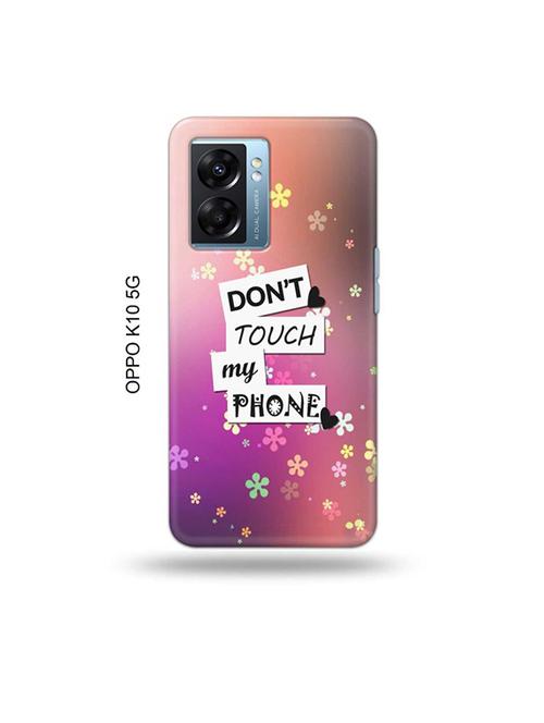 tweakymod designer printed hard case | don?t touch my phone back cover compatible with oppo k10 5g - 19054204 - Very Small Image - 1