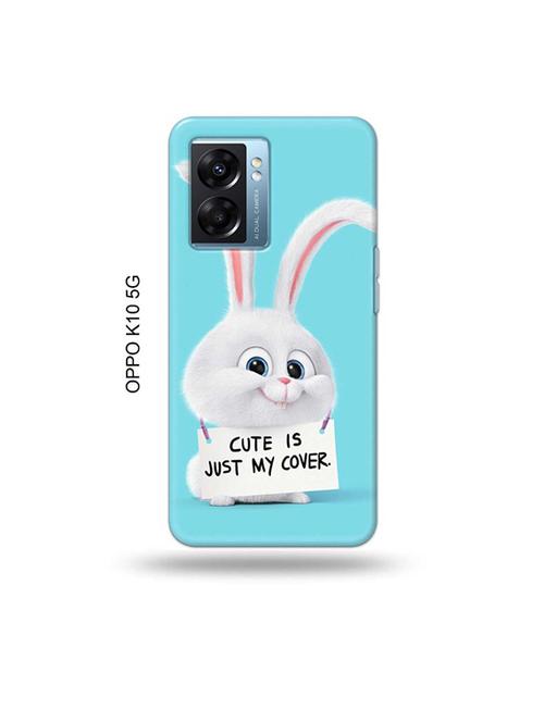tweakymod designer printed hard case | cute is my cover back cover compatible with oppo k10 5g - 19054210 - Very Small Image - 1
