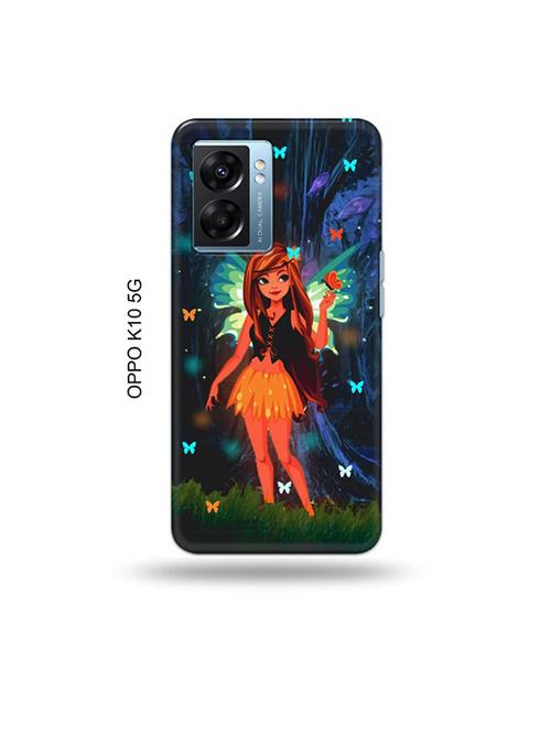 tweakymod designer printed hard case | butterfly girl back cover compatible with oppo k10 5g - 19054226 - Very Small Image - 1