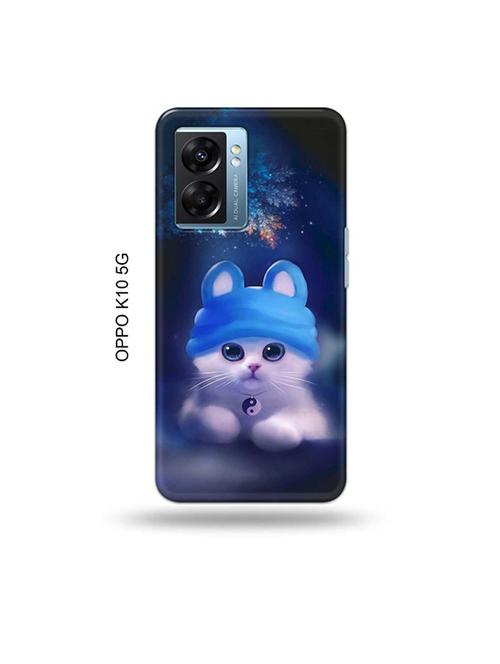tweakymod designer printed hard case | cute cat back cover compatible with oppo k10 5g - 19054302 - Very Small Image - 1