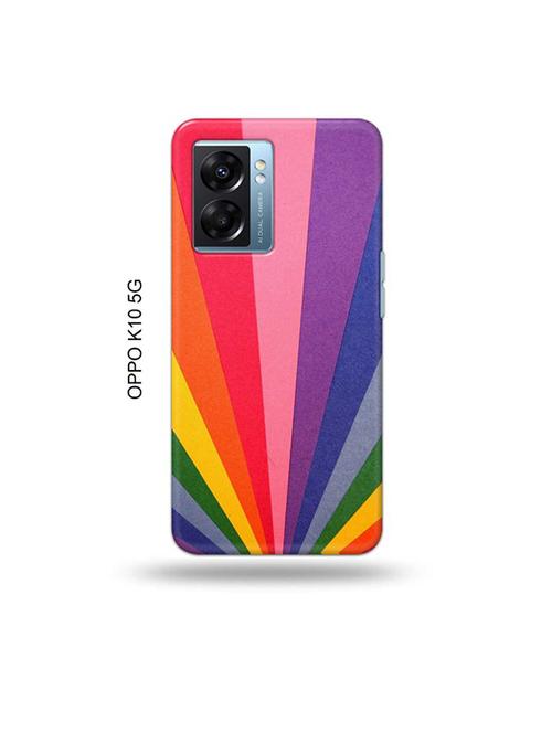 tweakymod designer printed hard case | rainbow strips back cover compatible with oppo k10 5g - 19054441 - Very Small Image - 1