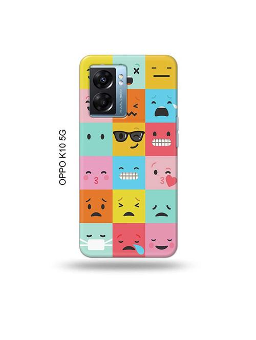 tweakymod designer printed hard case | emojies back cover compatible with oppo k10 5g - 19054459 - Very Small Image - 1