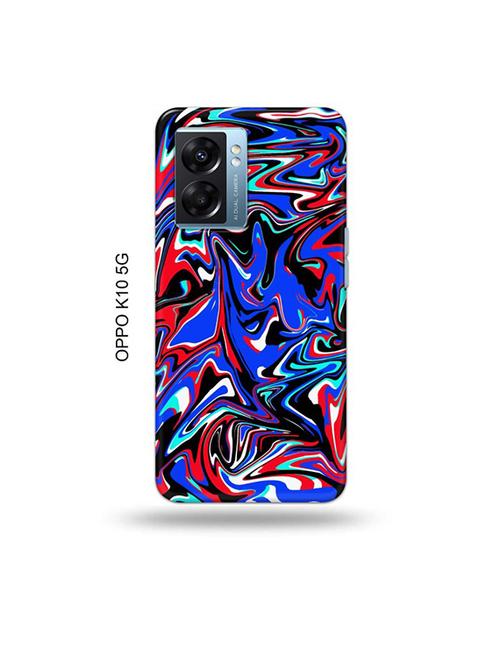 tweakymod designer printed hard case | messy colour black back cover compatible with oppo k10 5g - 19054494 - Very Small Image - 1