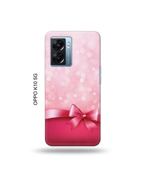 tweakymod designer printed hard case | pink bow tie back cover compatible with oppo k10 5g - 19054505 - Very Small Image - 1