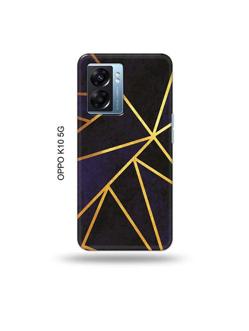 tweakymod designer printed hard case | vertical gold strips back cover compatible with oppo k10 5g - 19054509 - Very Small Image - 1