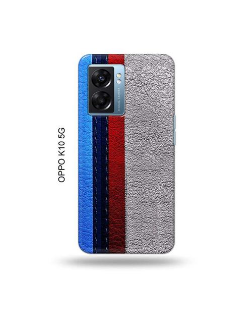 tweakymod designer printed hard case | leather strips back cover compatible with oppo k10 5g - 19054514 - Very Small Image - 1