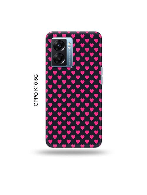 tweakymod designer printed hard case | pink hearts back cover compatible with oppo k10 5g - 19054526 - Very Small Image - 1