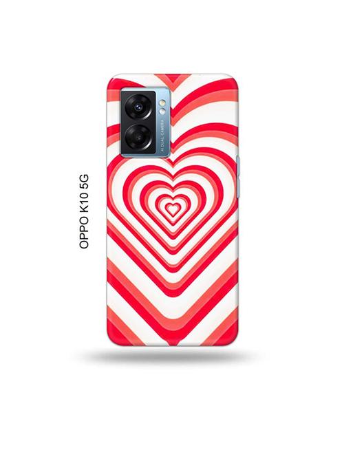 tweakymod designer printed hard case | pink heart back cover compatible with oppo k10 5g - 19054540 - Very Small Image - 1