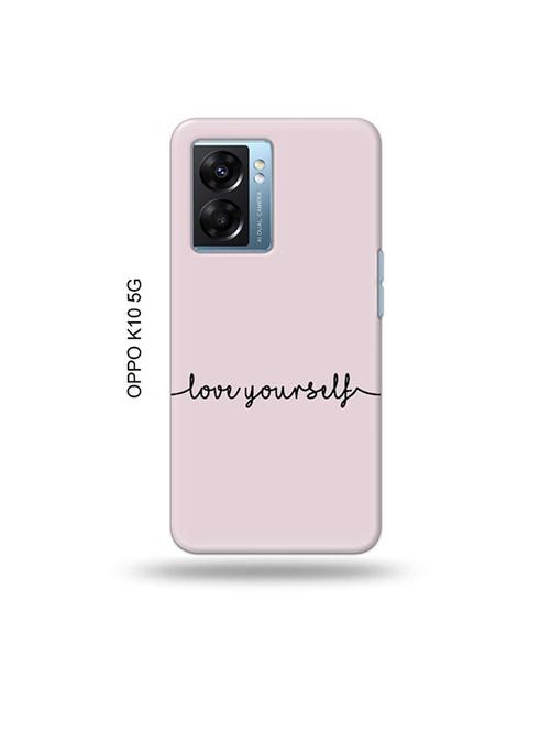 tweakymod designer printed hard case | love yourself back cover compatible with oppo k10 5g - 19054547 - Very Small Image - 1