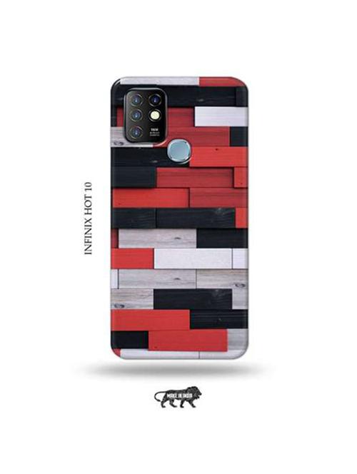 colour wooden bricks back cover compatible with infinix hot 10 - 19054786 - Very Small Image - 1