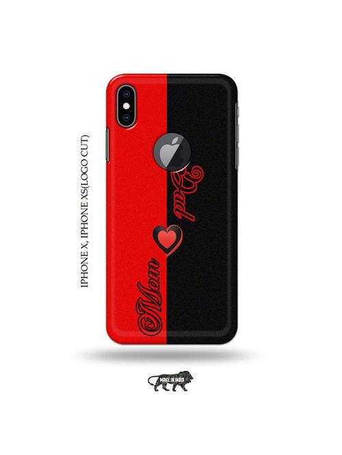 mom dad back cover compatible with iphone x, iphone xs(logo cut) - 19055156 - Very Small Image - 1