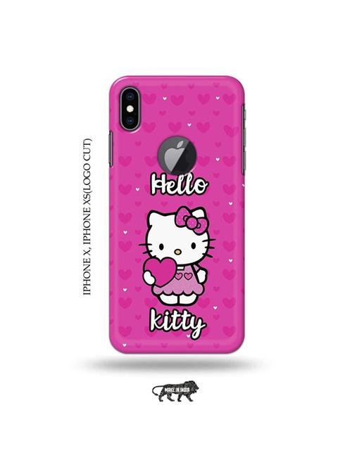 hello kitty back cover compatible with iphone x, iphone xs(logo cut) - 19055244 - Very Small Image - 1