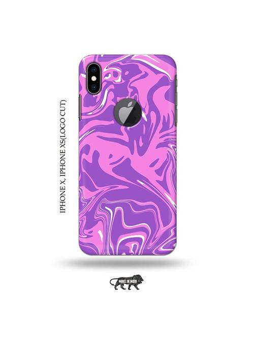 messy pink back cover compatible with iphone x, iphone xs(logo cut) - 19055295 - Very Small Image - 1