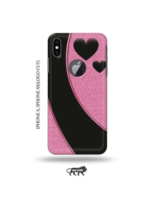 hearts back cover compatible with iphone x, iphone xs(logo cut) - 19055304 - Very Small Image - 1
