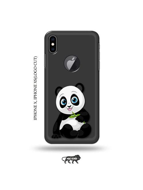 cute panda back cover compatible with iphone x, iphone xs(logo cut) - 19055322 - Very Small Image - 1