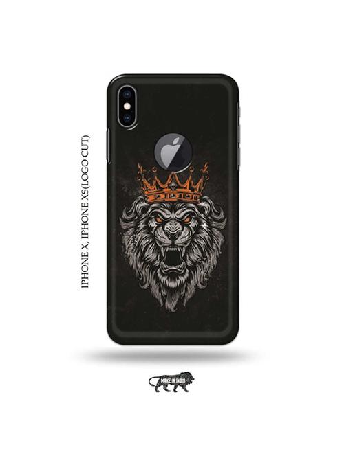 king lion back cover compatible with iphone x, iphone xs(logo cut) - 19055342 - Very Small Image - 1