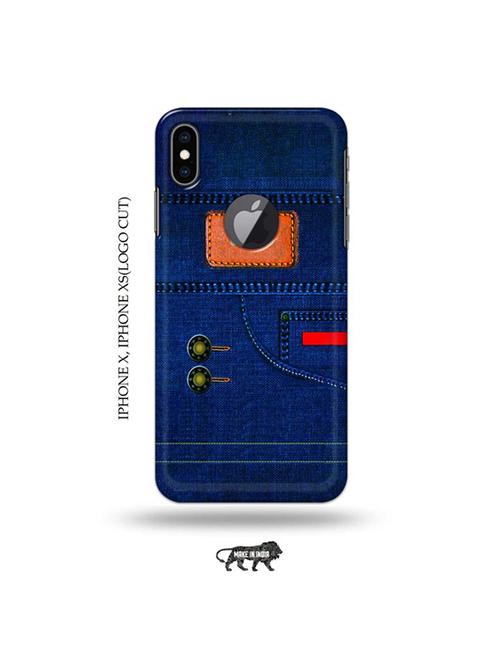 jeans love back cover compatible with iphone x, iphone xs(logo cut) - 19055393 - Very Small Image - 1