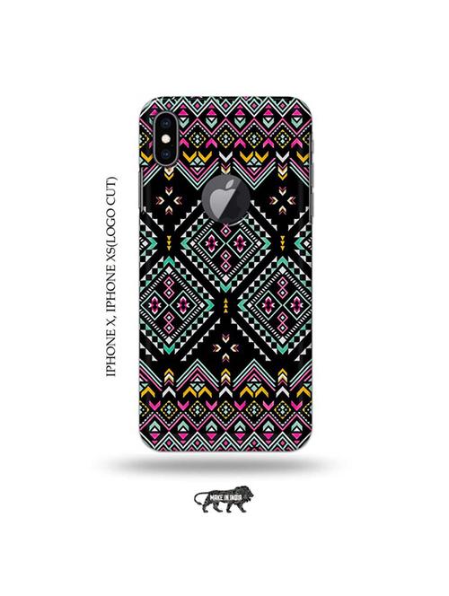 tweakymod designer printed hard case | aztec back cover compatible with iphone x, iphone xs(logo cut) - 19055403 - Very Small Image - 1