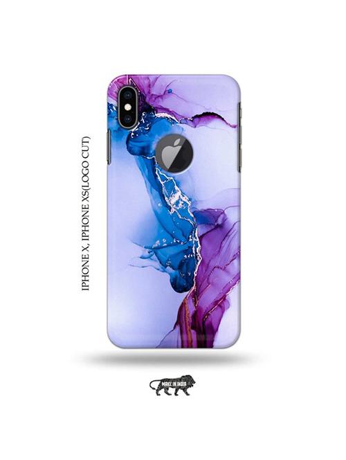 tweakymod designer printed hard case | marble back cover compatible with iphone x, iphone xs(logo cut) - 19055435 - Very Small Image - 1