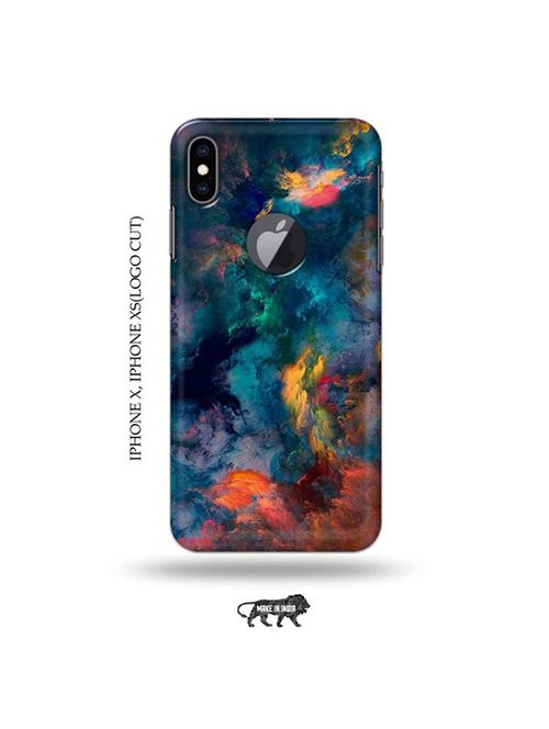 tweakymod designer printed hard case | abstract colours back cover compatible with iphone x, iphone xs(logo cut) - 19055533 - Very Small Image - 1