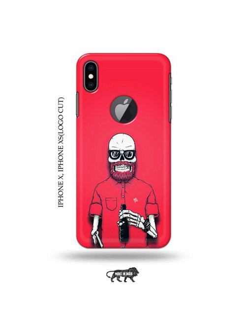 tweakymod designer printed hard case | hipster back cover compatible with iphone x, iphone xs(logo cut) - 19055539 - Very Small Image - 1