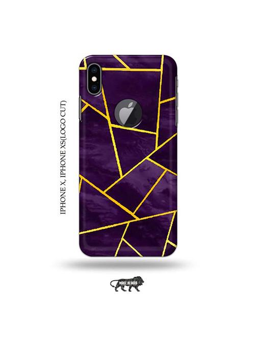 tweakymod designer printed hard case | vertical strips back cover compatible with iphone x, iphone xs(logo cut) - 19055542 - Very Small Image - 1