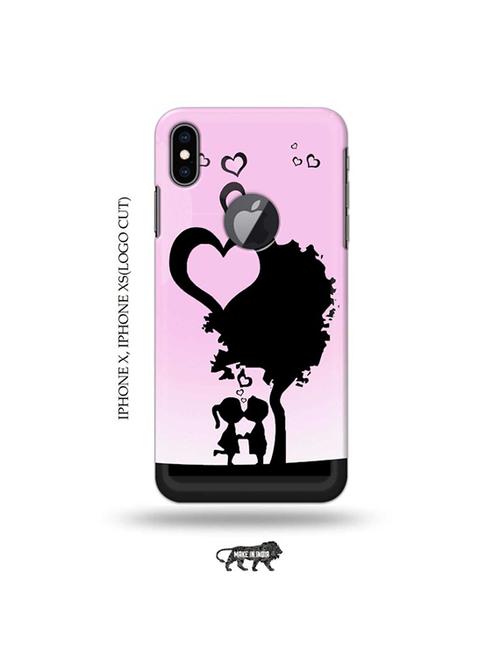 tweakymod designer printed hard case | kids love back cover compatible with iphone x, iphone xs(logo cut) - 19055575 - Very Small Image - 1