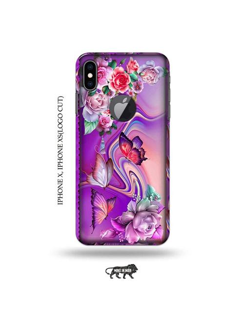 flowers back cover compatible with iphone x, iphone xs(logo cut) - 19055591 - Very Small Image - 1