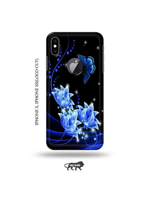 flowers back cover compatible with iphone x, iphone xs(logo cut) - 19055596 - Very Small Image - 1