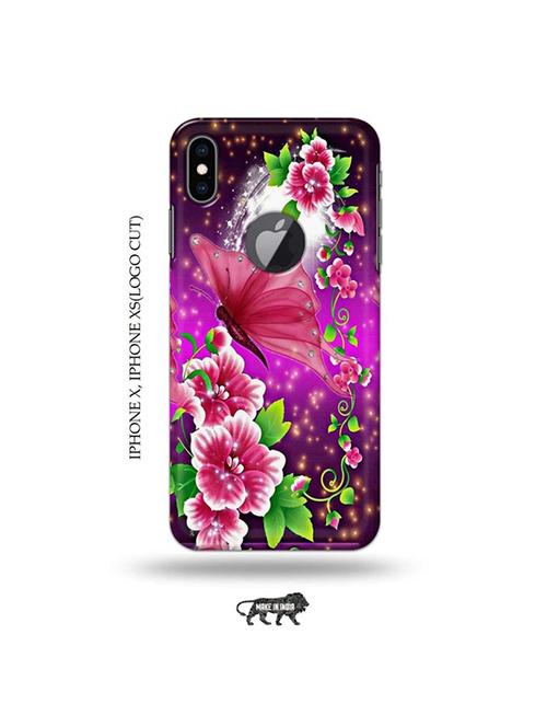 flowers back cover compatible with iphone x, iphone xs(logo cut) - 19055597 - Very Small Image - 1
