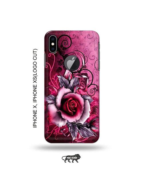 flowers back cover compatible with iphone x, iphone xs(logo cut) - 19055603 - Very Small Image - 1