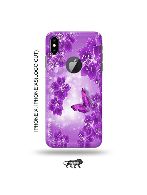 flowers back cover compatible with iphone x, iphone xs(logo cut) - 19055605 - Very Small Image - 1