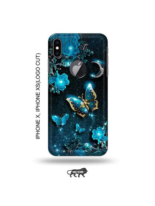 flowers back cover compatible with iphone x, iphone xs(logo cut) - 19055619 - Very Small Image - 1