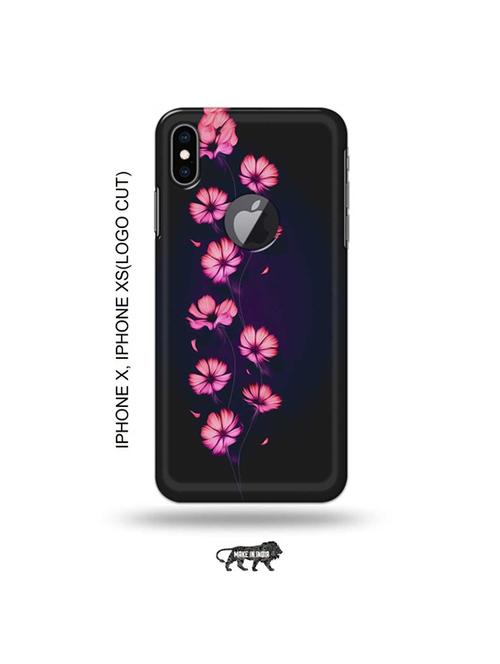 flowers back cover compatible with iphone x, iphone xs(logo cut) - 19055628 - Very Small Image - 1