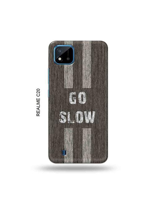 go slow back cover compatible with realme c20, realme c11(2021) - 19056077 - Very Small Image - 1