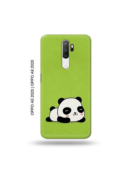 lazy panda back cover compatible with oppo a5 2020, oppo a9 2020 - 19059082 - Very Small Image - 1