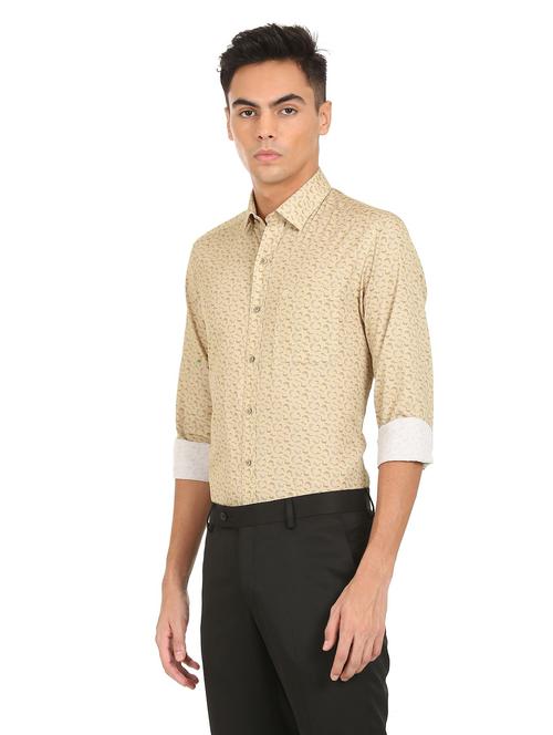 mens micro print formal shirt - 19059097 - Very Small Image - 1