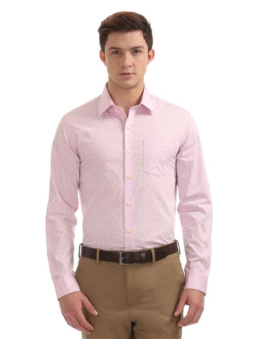 pink cotton formal shirt - 19059192 - Very Small Image - 1