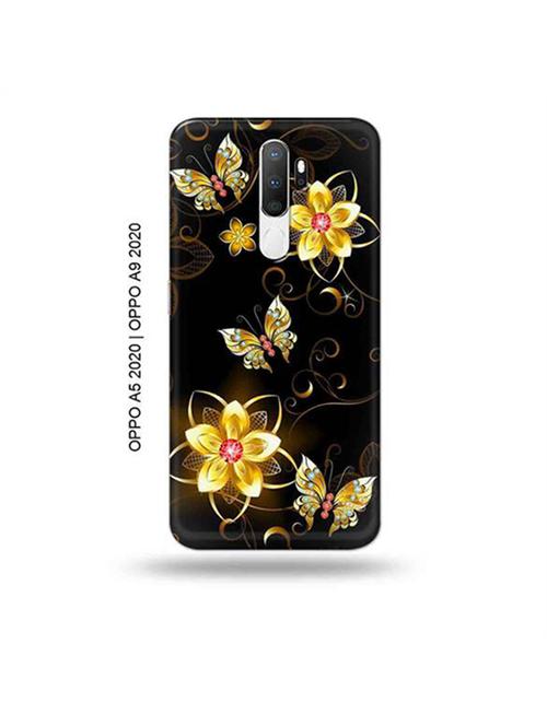 flowers back cover compatible with oppo a5 2020, oppo a9 2020 - 19059359 - Very Small Image - 1