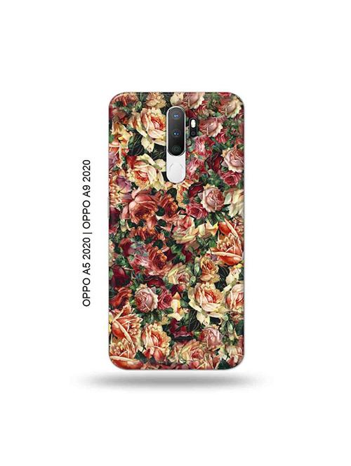 flowers back cover compatible with oppo a5 2020, oppo a9 2020 - 19059395 - Very Small Image - 1