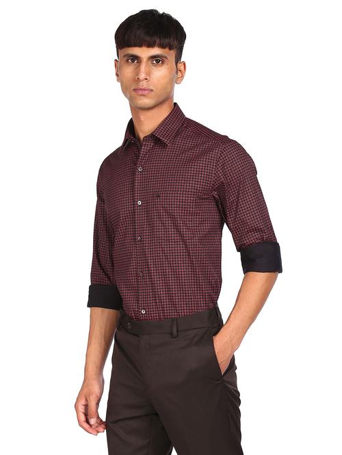 red cotton casual shirt - 19059847 - Very Small Image - 1