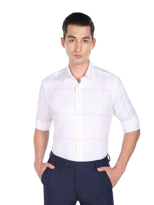mens checks casual shirt - 19060011 - Very Small Image - 1