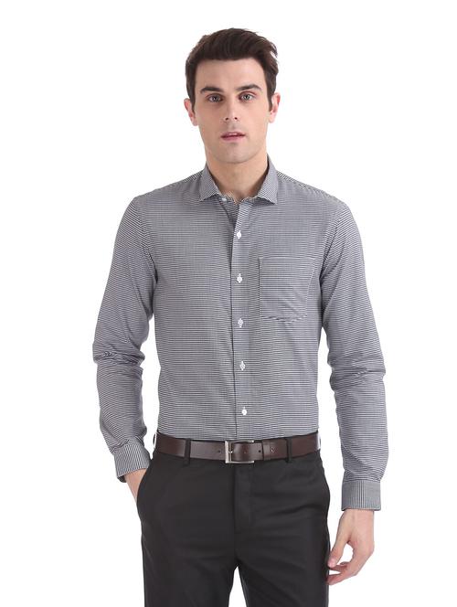 black cotton casual shirt - 19060268 - Very Small Image - 1