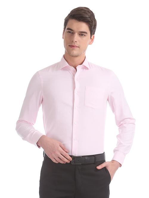 pink cotton casual shirt - 19060289 - Very Small Image - 1