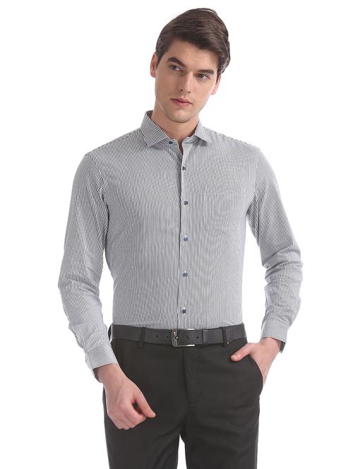 black cotton casual shirt - 19060424 - Very Small Image - 1
