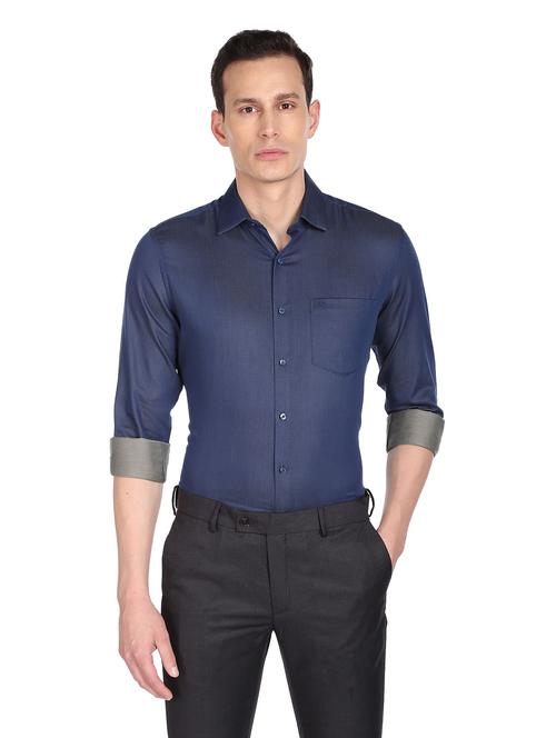 mens solids formal shirt - 19060826 - Very Small Image - 1