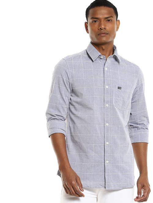 grey cotton casual shirt - 19061291 - Very Small Image - 1