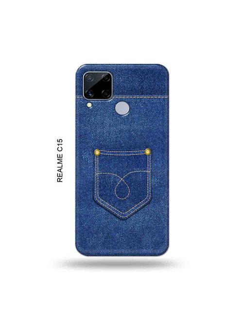 jean back cover compatible with realme c15 - 19065538 - Very Small Image - 1