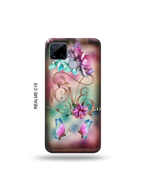floral love back cover compatible with realme c15 - 19065605 - Very Small Image - 1